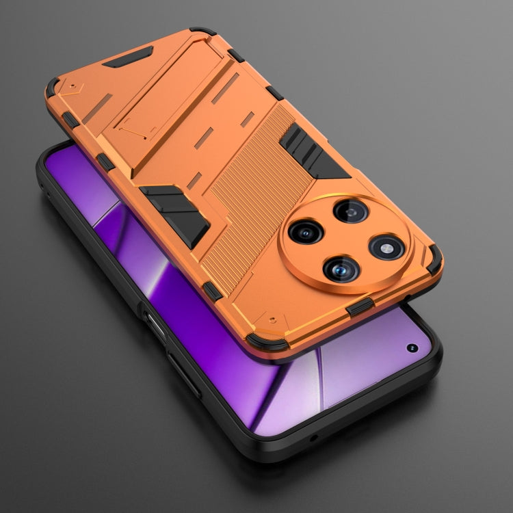 For Realme 11 4G Global Punk Armor 2 in 1 PC + TPU Phone Case with Holder(Orange) - Realme Cases by PMC TechLife | Online Shopping South Africa | PMC TechLife | Buy Now Pay Later Mobicred