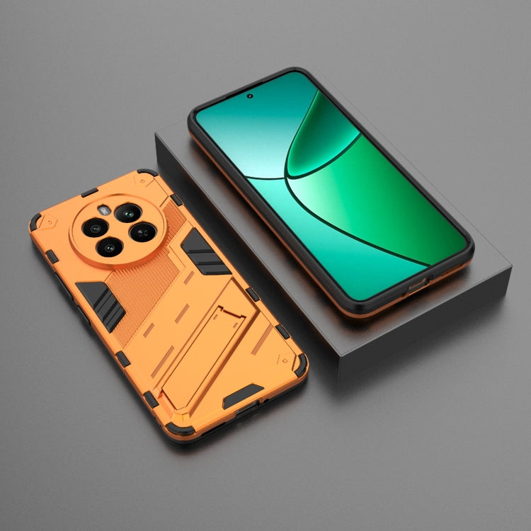 For Realme 12+ 5G Global Punk Armor 2 in 1 PC + TPU Phone Case with Holder(Orange) - Realme Cases by PMC TechLife | Online Shopping South Africa | PMC TechLife | Buy Now Pay Later Mobicred