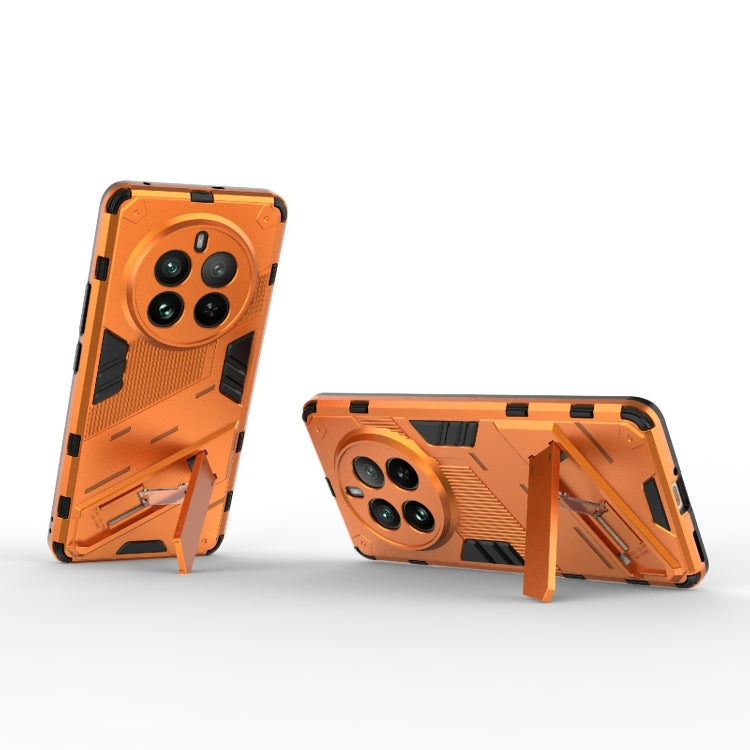 For Realme 12 Pro 5G Global Punk Armor 2 in 1 PC + TPU Phone Case with Holder(Orange) - Realme Cases by PMC TechLife | Online Shopping South Africa | PMC TechLife | Buy Now Pay Later Mobicred