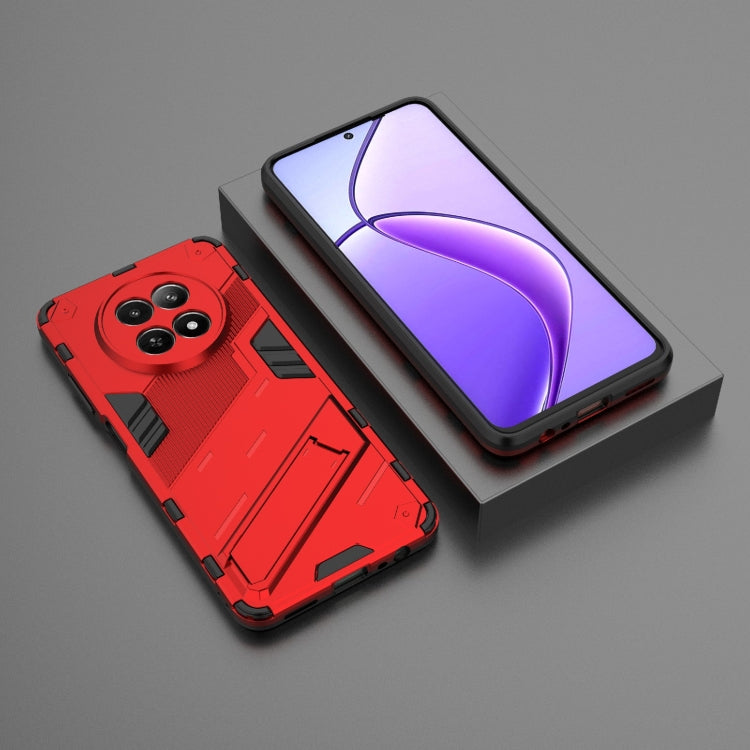 For Realme 12 5G Global Punk Armor 2 in 1 PC + TPU Phone Case with Holder(Red) - free shipping - PMC TechLife - Order now!
