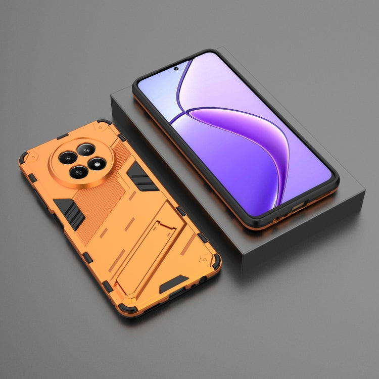 For Realme 12 5G Global Punk Armor 2 in 1 PC + TPU Phone Case with Holder(Orange) - Realme Cases by PMC TechLife | Online Shopping South Africa | PMC TechLife | Buy Now Pay Later Mobicred
