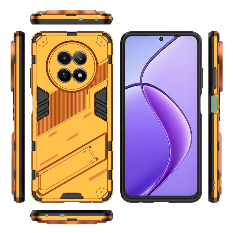 For Realme 12 5G Global Punk Armor 2 in 1 PC + TPU Phone Case with Holder(Orange) - Realme Cases by PMC TechLife | Online Shopping South Africa | PMC TechLife | Buy Now Pay Later Mobicred