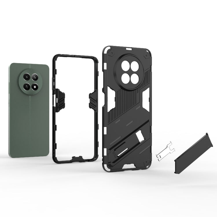 For Realme 12 5G Global Punk Armor 2 in 1 PC + TPU Phone Case with Holder(Orange) - Realme Cases by PMC TechLife | Online Shopping South Africa | PMC TechLife | Buy Now Pay Later Mobicred