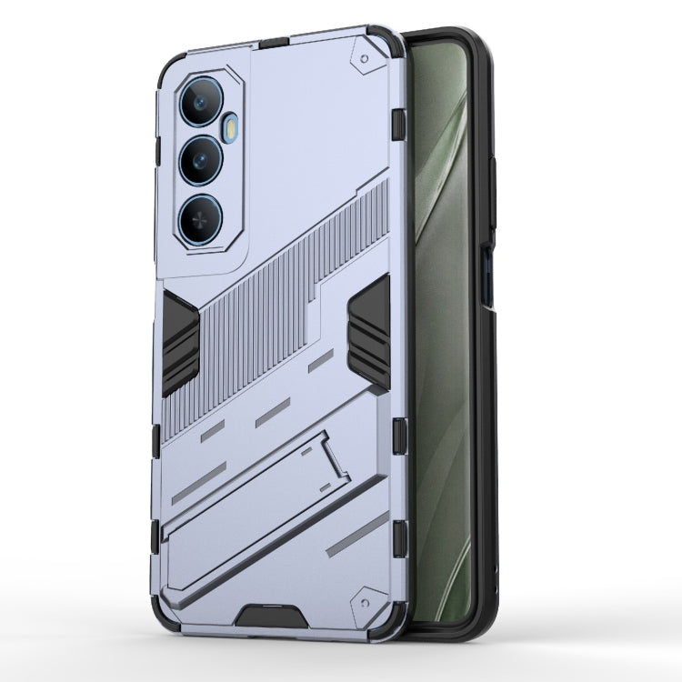 For Realme C65 4G Global Punk Armor 2 in 1 PC + TPU Phone Case with Holder(Grey) - free shipping - PMC TechLife - Order now!