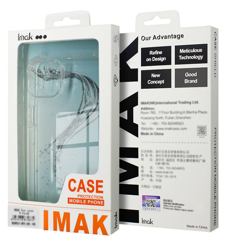 For OPPO Reno11 5G Global imak Shockproof Airbag TPU Phone Case(Transparent Black) - free shipping - PMC Jewellery - Order now!