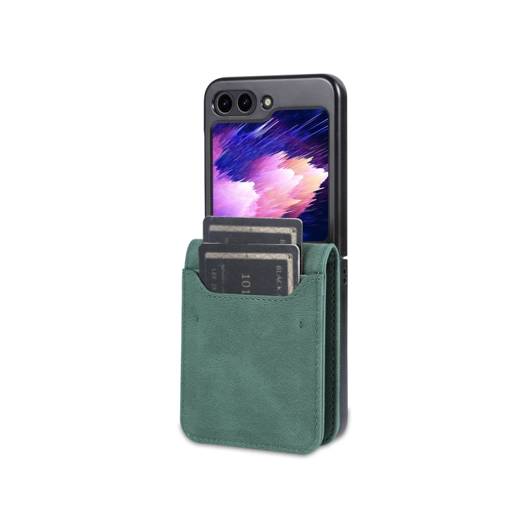 For Samsung Galaxy Z Flip5 AZNS Dream II Skin Feel PU+TPU Horizontal Flip PU Phone Case(Green) - free shipping - PMC TechLife - Order now!