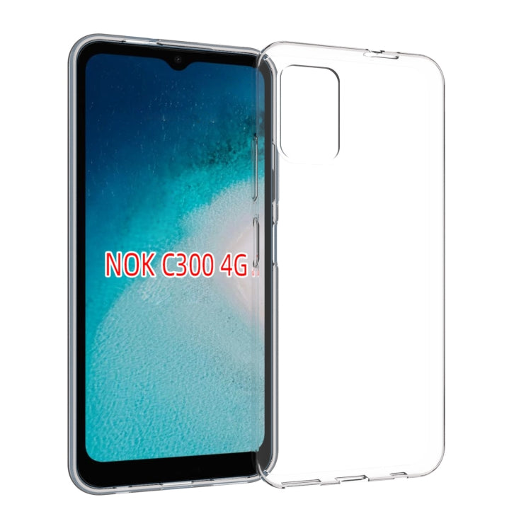 For Nokia C300 4G Waterproof Texture TPU Phone Case(Transparent) - Nokia Cases by PMC TechLife | Online Shopping South Africa | PMC TechLife | Buy Now Pay Later Mobicred