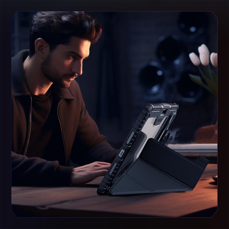 For Xiaomi Pad 7 / Pad 7 Pro NILLKIN Bumper Pro Camshield Tablet Leather Case(Black) - More Tablet Cases by NILLKIN | Online Shopping South Africa | PMc TechLife | Buy Now Pay Later Mobicred