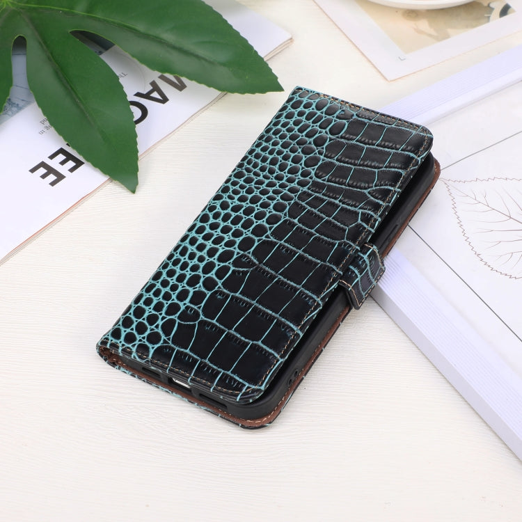 For OnePlus Nord CE4 5G Global Crocodile Top Layer Cowhide Leather Phone Case(Green) - OnePlus Cases by PMC TechLife | Online Shopping South Africa | PMC TechLife | Buy Now Pay Later Mobicred