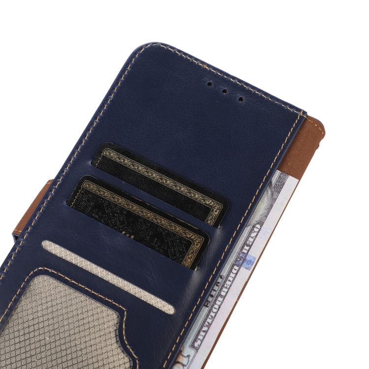 For OnePlus Nord CE4 Lite Magnetic Crazy Horse Texture Genuine Leather RFID Phone Case(Blue) - Nord CE4 Lite Cases by PMC TechLife | Online Shopping South Africa | PMC TechLife | Buy Now Pay Later Mobicred