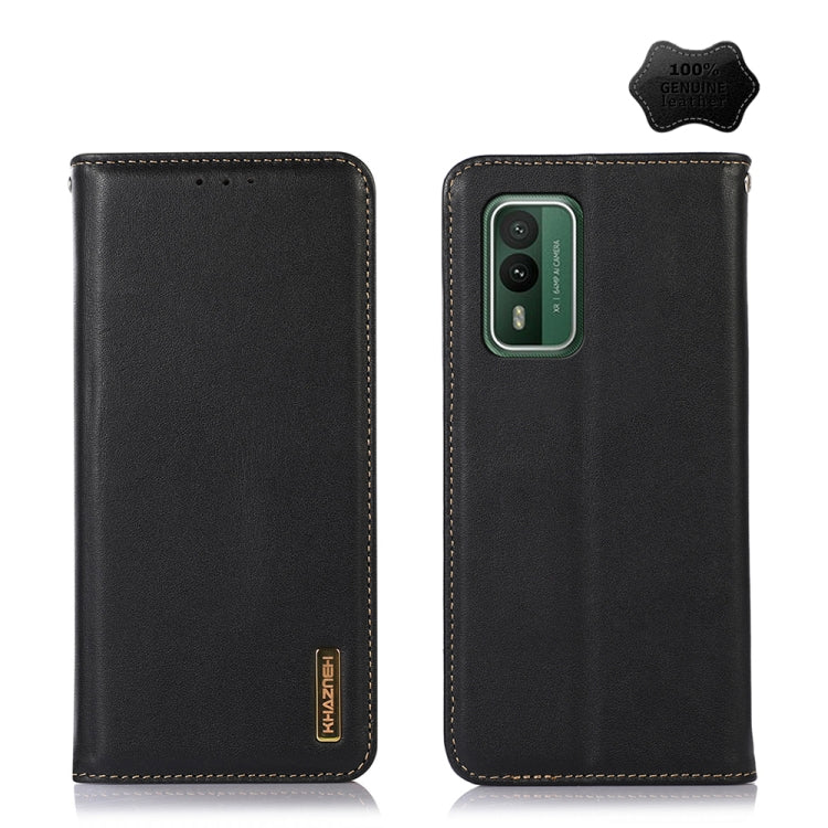 For Nokia XR21 KHAZNEH Nappa Top Layer Cowhide Leather Phone Case(Black) - Nokia Cases by PMC TechLife | Online Shopping South Africa | PMC TechLife | Buy Now Pay Later Mobicred