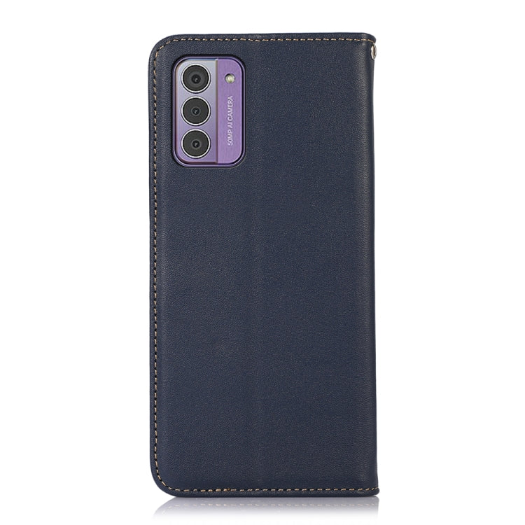For Nokia G42 5G KHAZNEH Nappa Top Layer Cowhide Leather Phone Case(Blue) - Nokia Cases by PMC TechLife | Online Shopping South Africa | PMC TechLife | Buy Now Pay Later Mobicred