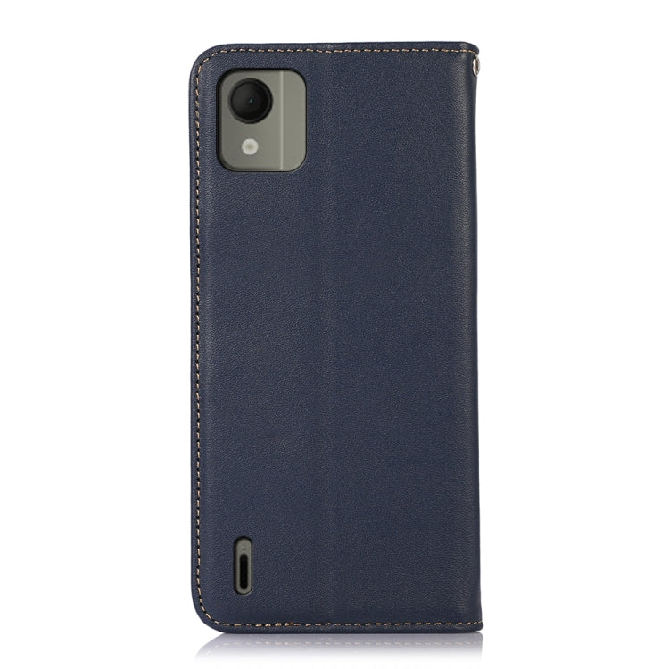 For Nokia C110 KHAZNEH Nappa Top Layer Cowhide Leather Phone Case(Blue) - Nokia Cases by PMC TechLife | Online Shopping South Africa | PMC TechLife | Buy Now Pay Later Mobicred