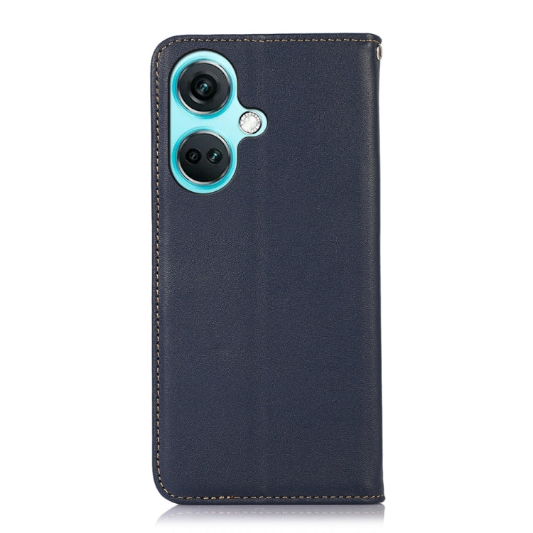 For OnePlus Nord CE3 5G KHAZNEH Nappa Top Layer Cowhide Leather Phone Case(Blue) - free shipping - PMC TechLife - Order now!
