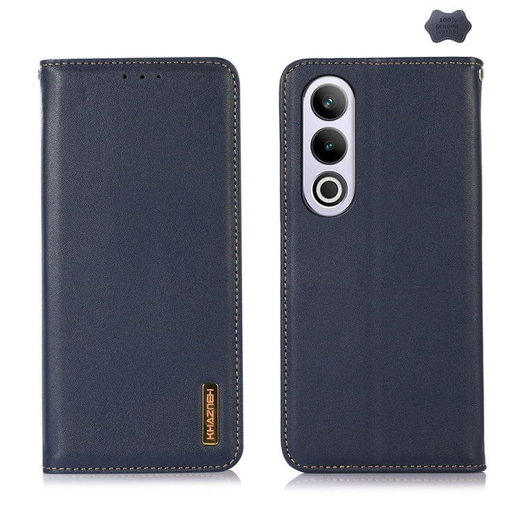 For OnePlus Nord CE4 5G Global KHAZNEH Nappa Top Layer Cowhide Leather Phone Case(Blue) - free shipping - PMC TechLife - Order now!