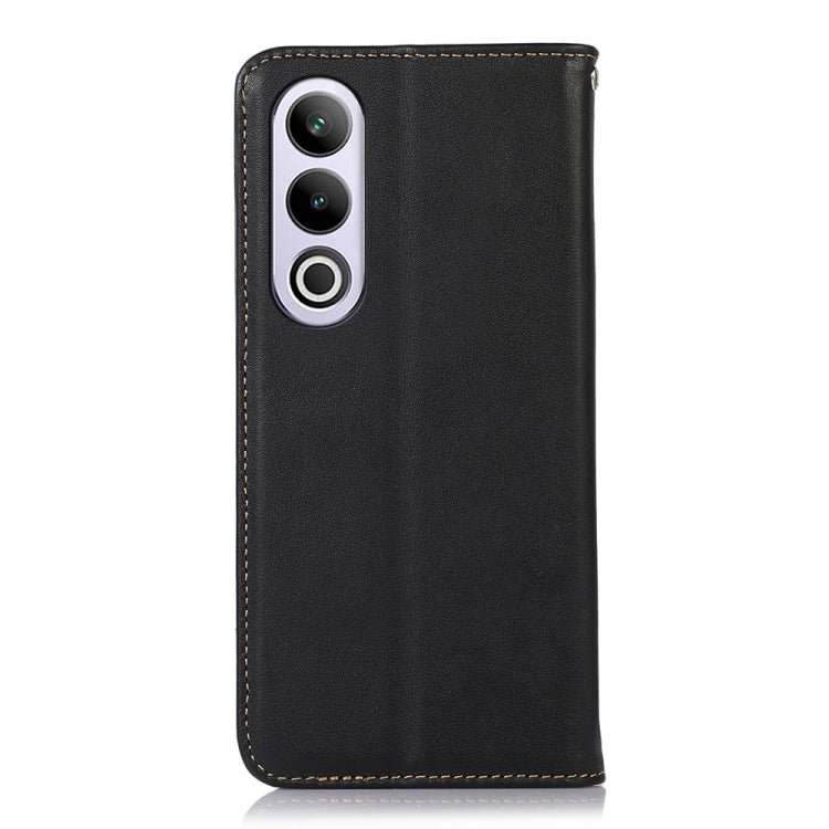 For OnePlus Nord CE4 5G Global KHAZNEH Nappa Top Layer Cowhide Leather Phone Case(Black) - OnePlus Cases by PMC TechLife | Online Shopping South Africa | PMC TechLife | Buy Now Pay Later Mobicred