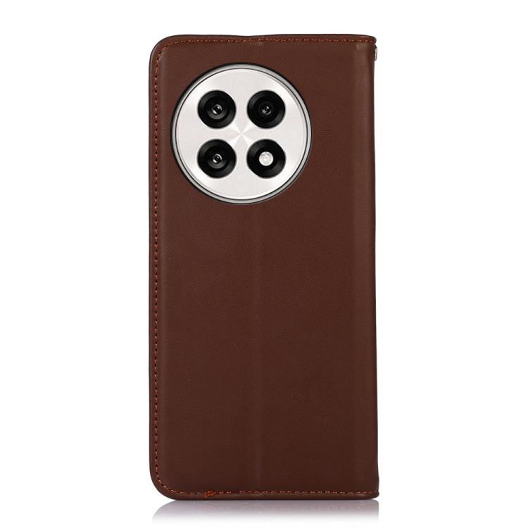 For OnePlus Ace 5 Pro / Ace 5 / 13R KHAZNEH Nappa Top Layer Cowhide Leather Phone Case(Brown) - OnePlus Cases by PMC TechLife | Online Shopping South Africa | PMC TechLife | Buy Now Pay Later Mobicred