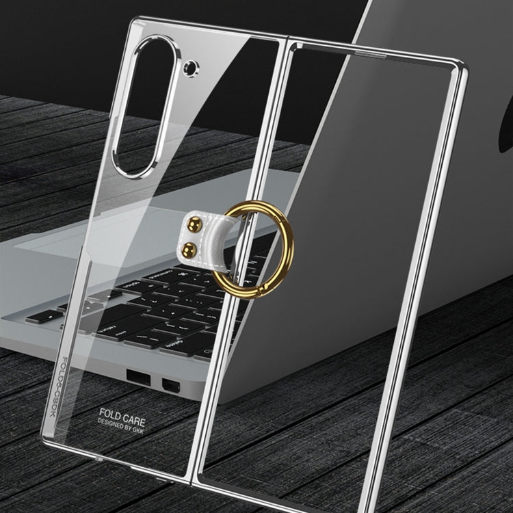 For Samsung Galaxy Z Fold6 GKK Electroplating Phone Case with Ring(Green) - free shipping - PMC Jewellery - Order now!