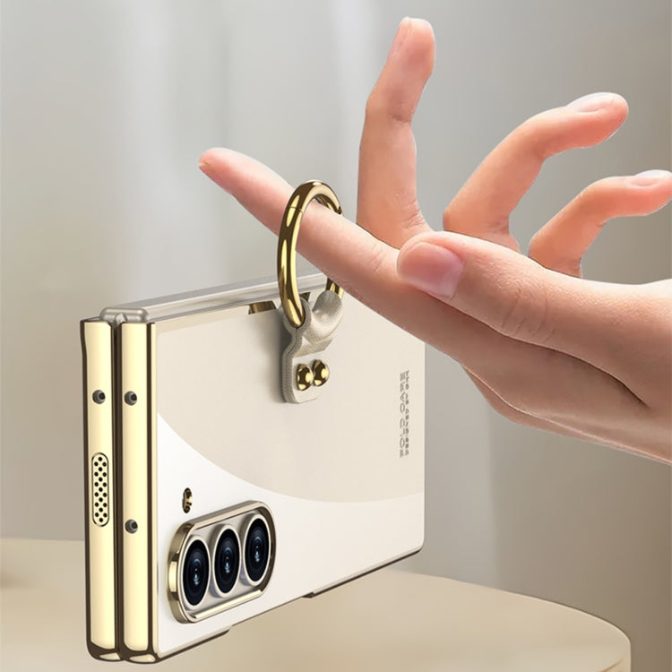 For Samsung Galaxy Z Fold6 GKK Electroplating Phone Case with Ring(Green) - free shipping - PMC Jewellery - Order now!