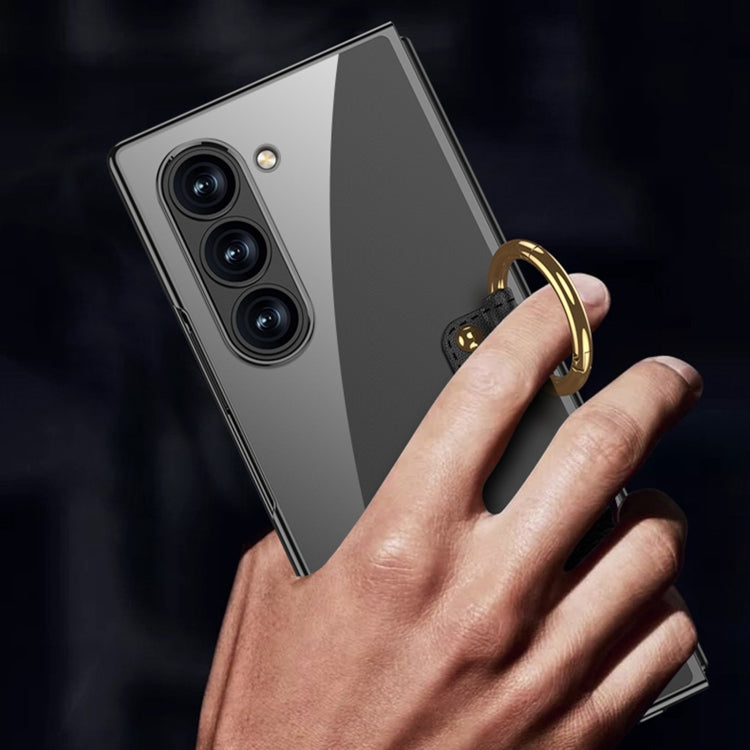 For Samsung Galaxy Z Fold6 GKK Electroplating Phone Case with Ring(Gold) - free shipping - PMC Jewellery - Order now!