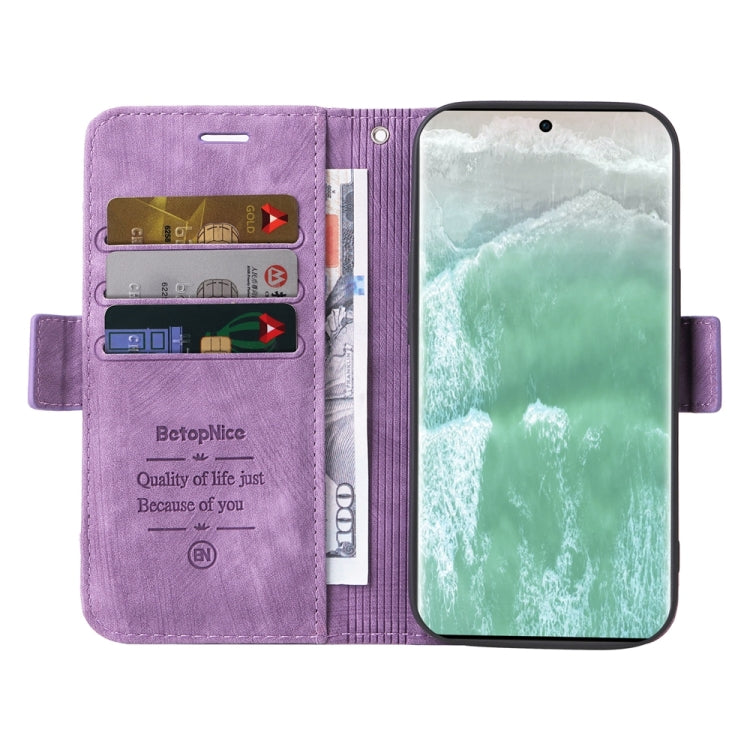For OPPO Reno11 5G Global BETOPNICE Dual-side Buckle Leather Phone Case(Purple) - OPPO Cases by BETOPNICE | Online Shopping South Africa | PMC Jewellery | Buy Now Pay Later Mobicred