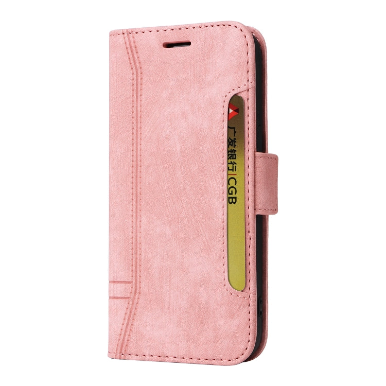 For Samsung Galaxy S24 BETOPNICE Dual-side Buckle Leather Phone Case(Pink) - free shipping - PMC Jewellery - Order now!