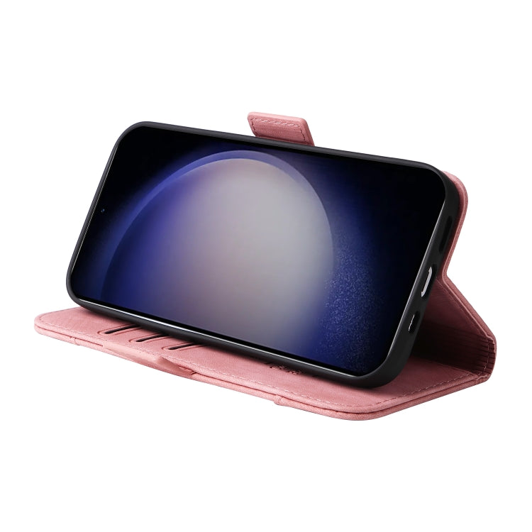 For Samsung Galaxy S24 BETOPNICE Dual-side Buckle Leather Phone Case(Pink) - free shipping - PMC Jewellery - Order now!