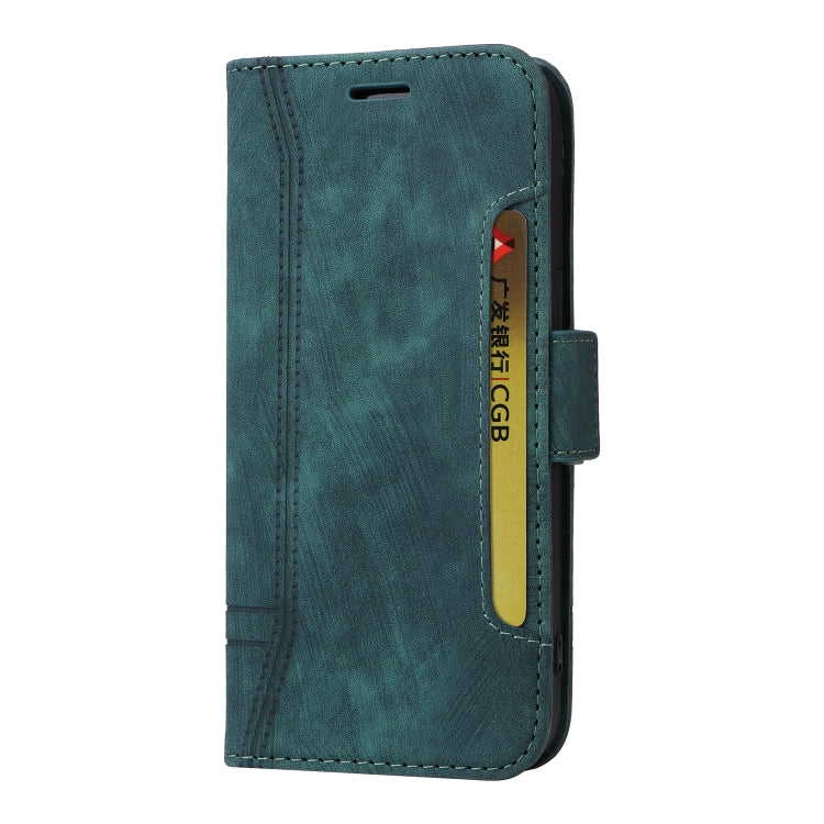 For Samsung Galaxy S24 BETOPNICE Dual-side Buckle Leather Phone Case(Green) - free shipping - PMC Jewellery - Order now!