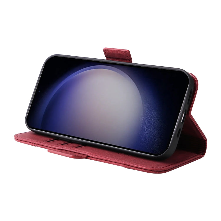 For Samsung Galaxy S24+ BETOPNICE Dual-side Buckle Leather Phone Case(Red) - free shipping - PMC Jewellery - Order now!