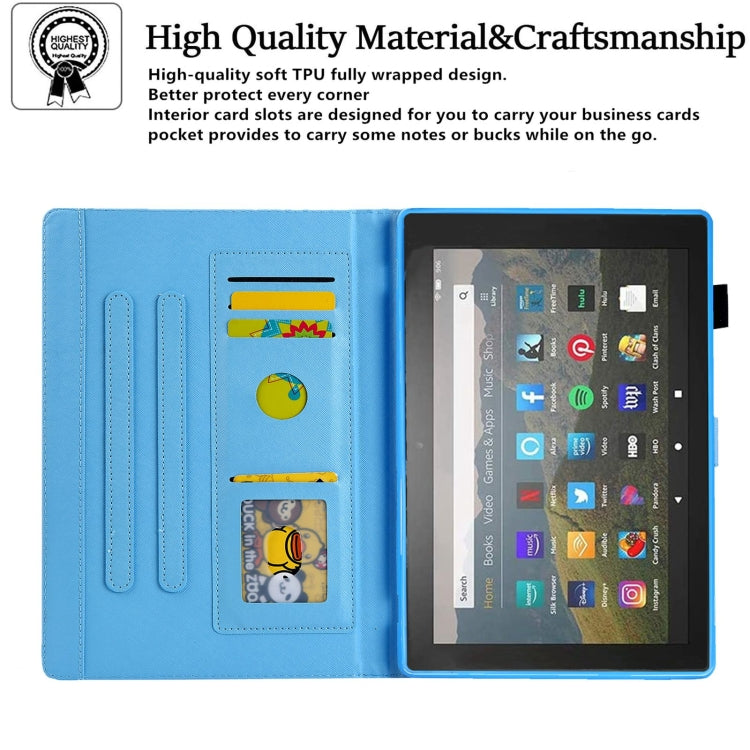 For Amazon Fire Max 11 2023 Colored Drawing Leather Smart Tablet Case(Catch Stars Girl) - Amazon by PMC TechLife | Online Shopping South Africa | PMC TechLife | Buy Now Pay Later Mobicred