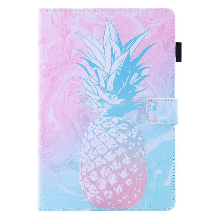 For Amazon Fire Max 11 2023 Colored Drawing Leather Smart Tablet Case(Blue Pink Pineapple) - Amazon by PMC TechLife | Online Shopping South Africa | PMC TechLife | Buy Now Pay Later Mobicred