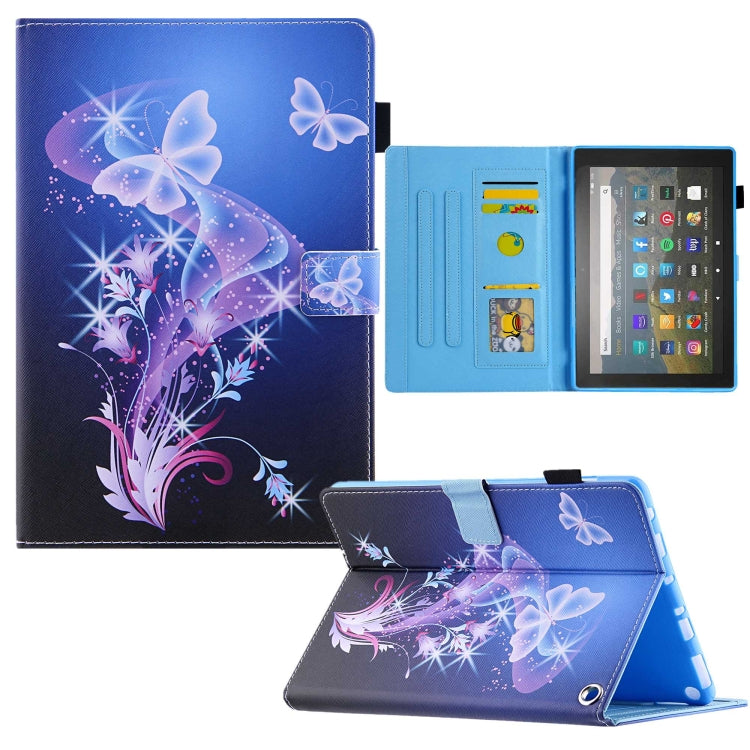 For Amazon Fire Max 11 2023 Colored Drawing Smart Leather Tablet Case(Fantasy Butterfly) - Amazon by PMC TechLife | Online Shopping South Africa | PMC TechLife | Buy Now Pay Later Mobicred