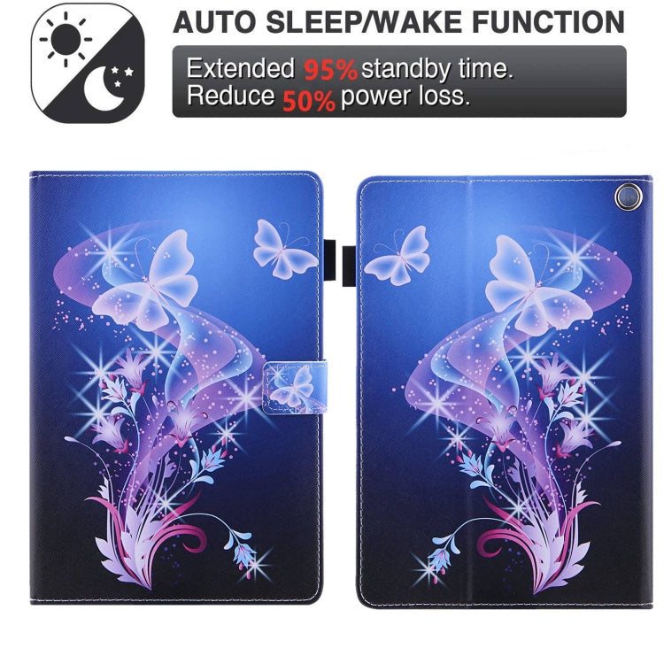 For Amazon Fire Max 11 2023 Colored Drawing Smart Leather Tablet Case(Fantasy Butterfly) - Amazon by PMC TechLife | Online Shopping South Africa | PMC TechLife | Buy Now Pay Later Mobicred