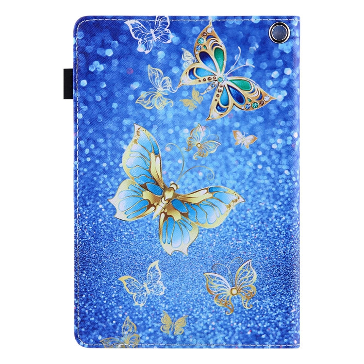 For Amazon Fire Max 11 2023 Colored Drawing Smart Leather Tablet Case(Golden Butterfly) - free shipping - PMC TechLife - Order now!