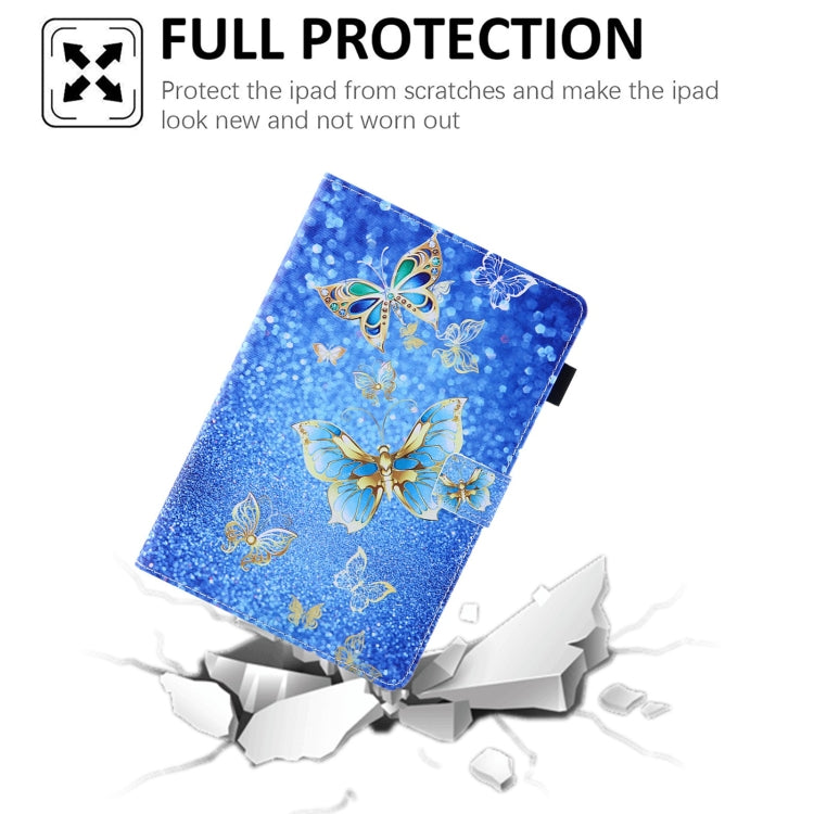 For Amazon Fire Max 11 2023 Colored Drawing Smart Leather Tablet Case(Golden Butterfly) - free shipping - PMC TechLife - Order now!