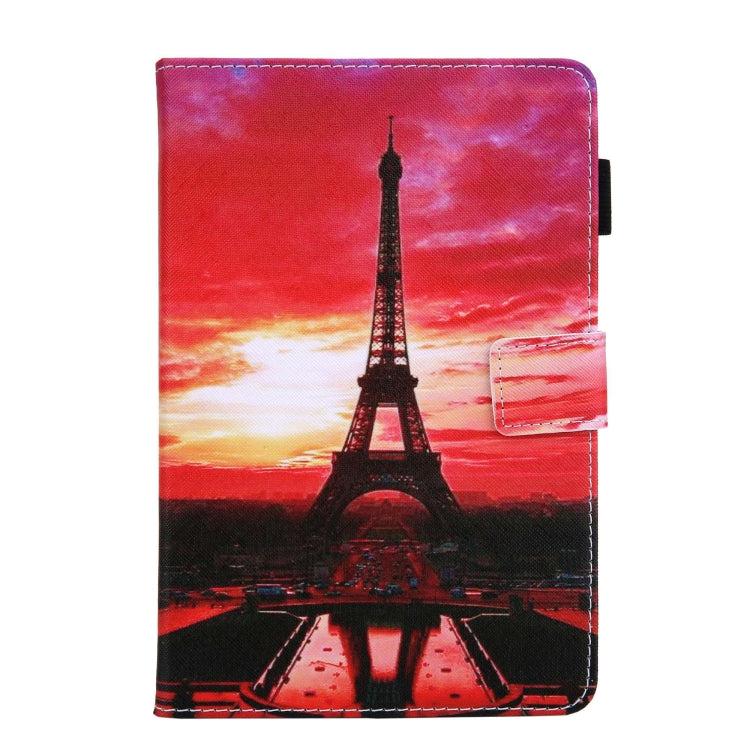 For Amazon Fire Max 11 2023 Colored Drawing Leather Smart Tablet Case(Evening Tower) - Amazon by PMC TechLife | Online Shopping South Africa | PMC TechLife | Buy Now Pay Later Mobicred
