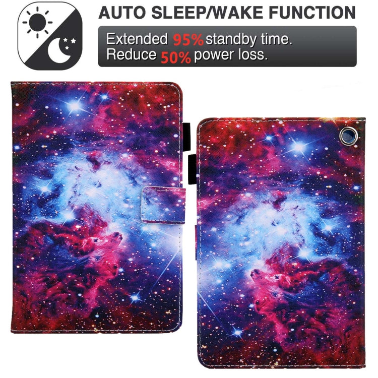 For Amazon Fire Max 11 2023 Colored Drawing Leather Smart Tablet Case(Starry Sky) - Amazon by PMC TechLife | Online Shopping South Africa | PMC TechLife | Buy Now Pay Later Mobicred