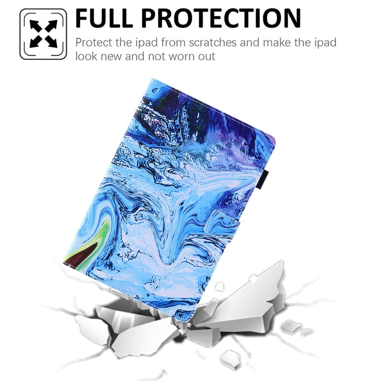 For Amazon Fire Max 11 2023 Colored Drawing Leather Smart Tablet Case(Blue Time) - Amazon by PMC TechLife | Online Shopping South Africa | PMC TechLife | Buy Now Pay Later Mobicred