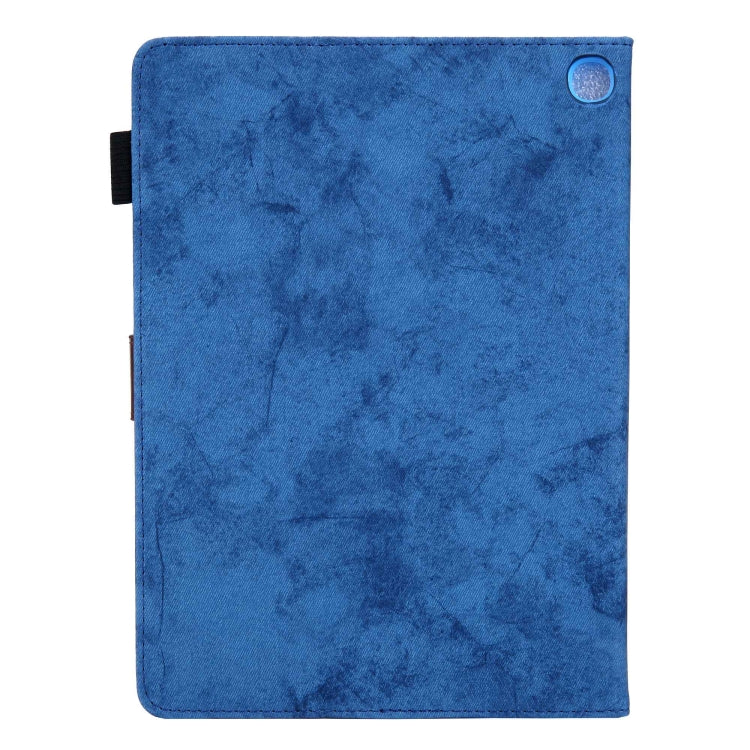 For Amazon Fire Max 11 2023 Cloth Texture Leather Smart Tablet Case(Blue) - Amazon by PMC TechLife | Online Shopping South Africa | PMC TechLife | Buy Now Pay Later Mobicred