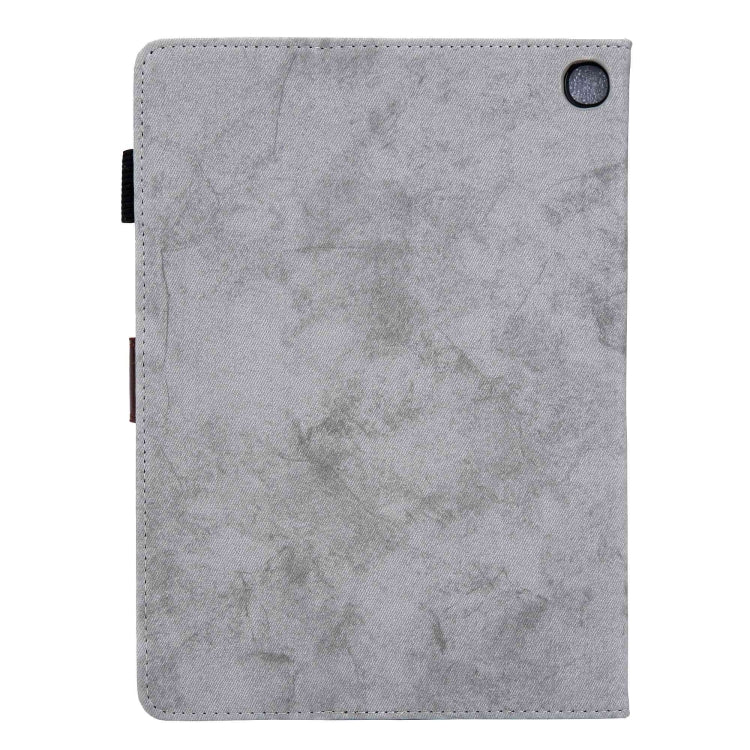 For Amazon Fire Max 11 2023 Cloth Texture Leather Smart Tablet Case(Grey) - Amazon by PMC TechLife | Online Shopping South Africa | PMC TechLife | Buy Now Pay Later Mobicred