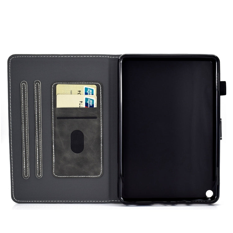 For Amazon Fire Max 11 2023 Cowhide Texture Smart Leather Tablet Case(Black) - Amazon by PMC TechLife | Online Shopping South Africa | PMC TechLife | Buy Now Pay Later Mobicred