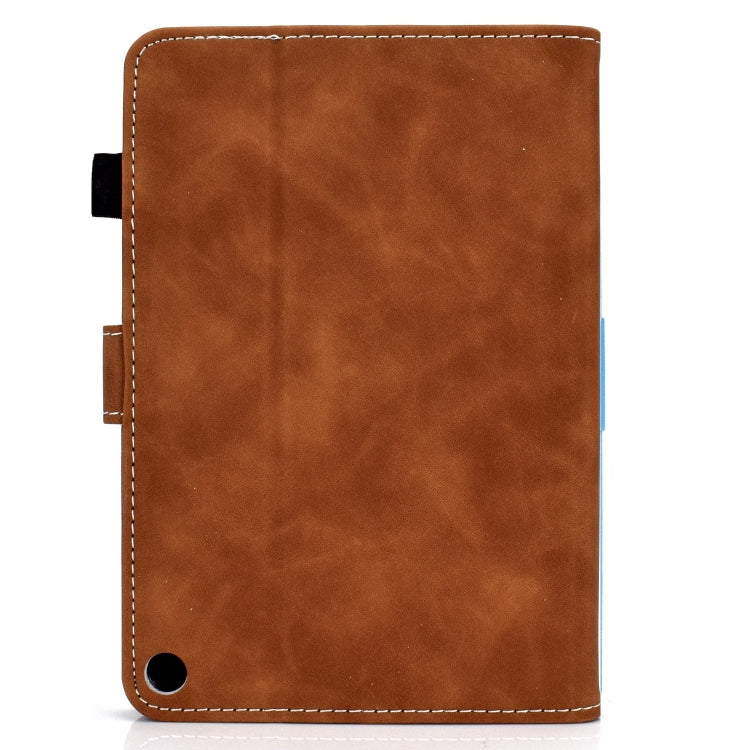 For Amazon Fire Max 11 2023 Cowhide Texture Smart Leather Tablet Case(Brown) - Amazon by PMC TechLife | Online Shopping South Africa | PMC TechLife | Buy Now Pay Later Mobicred