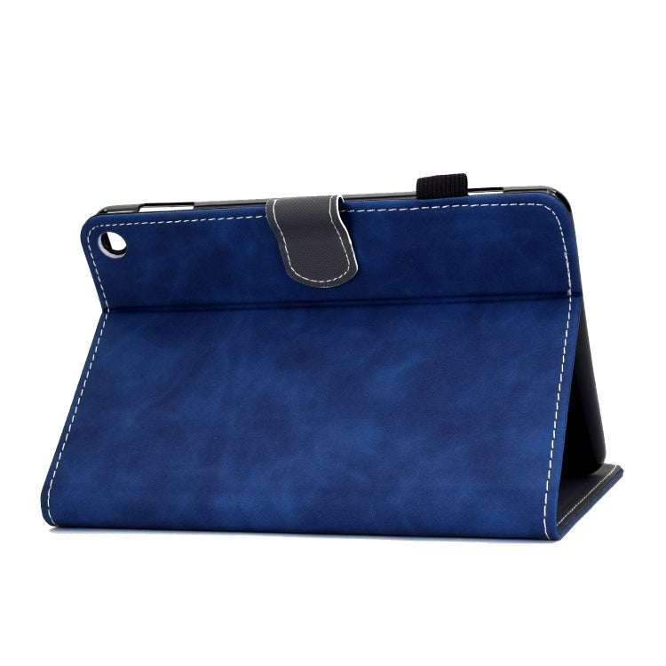 For Amazon Fire Max 11 2023 Cowhide Texture Smart Leather Tablet Case(Blue) - Amazon by PMC TechLife | Online Shopping South Africa | PMC TechLife | Buy Now Pay Later Mobicred