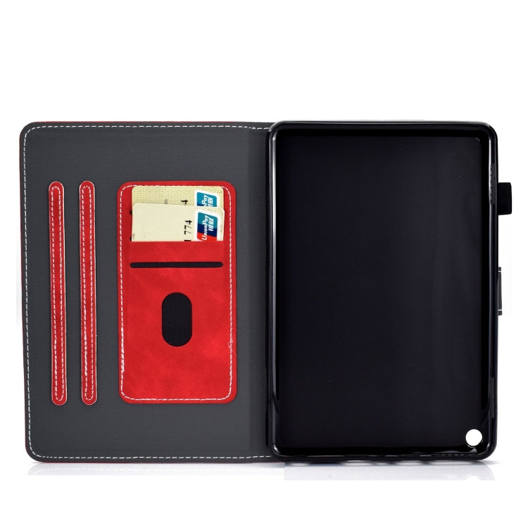 For Amazon Fire Max 11 2023 Cowhide Texture Smart Leather Tablet Case(Red) - Amazon by PMC TechLife | Online Shopping South Africa | PMC TechLife | Buy Now Pay Later Mobicred