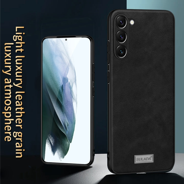For Samsung Galaxy S24 Ultra 5G SULADA Shockproof TPU Hybrid Handmade Leather Phone Case(Brown) - Galaxy S24 Ultra 5G Cases by SULADA | Online Shopping South Africa | PMC TechLife | Buy Now Pay Later Mobicred