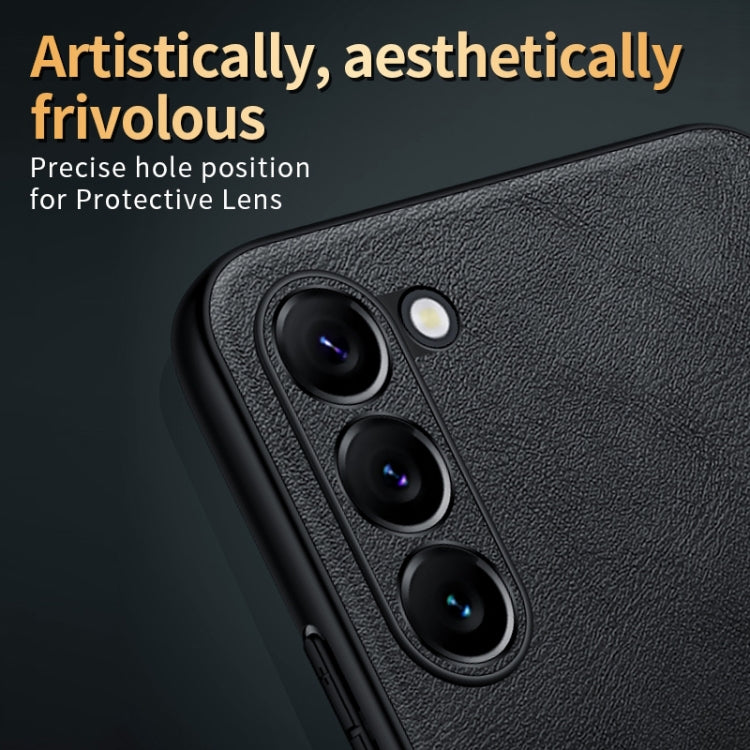 For Samsung Galaxy S25 Ultra 5G SULADA Shockproof TPU Hybrid Handmade Leather Phone Case(Red) - free shipping - PMC Jewellery - Order now!