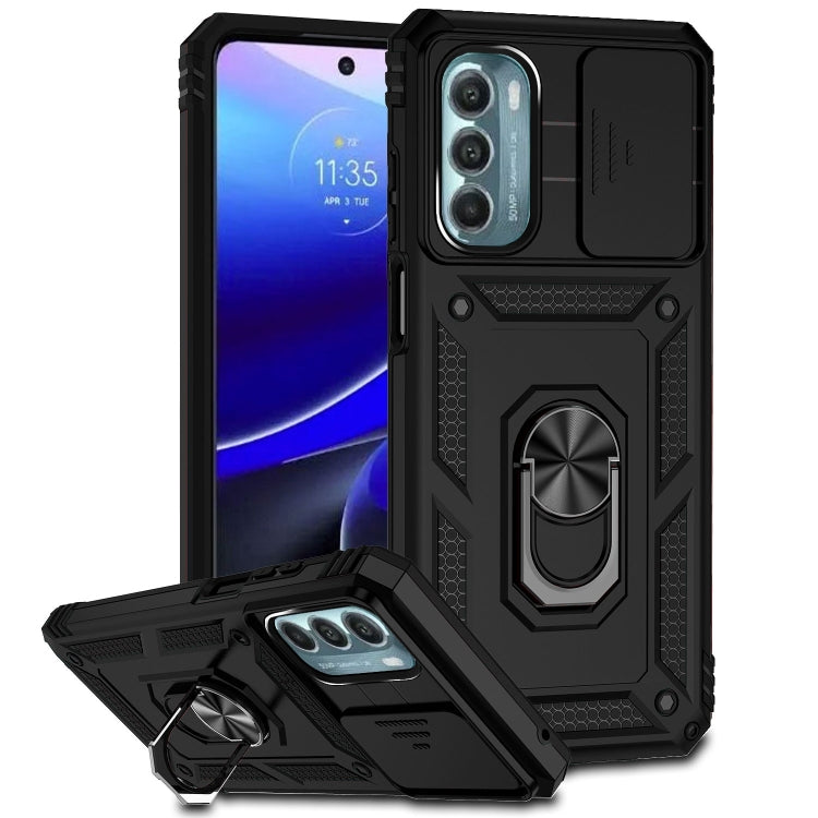 For Motorola Moto G Stylus 5G 2022 Sliding Camshield Holder Phone Case(Black) - Motorola Cases by PMC TechLife | Online Shopping South Africa | PMC TechLife
