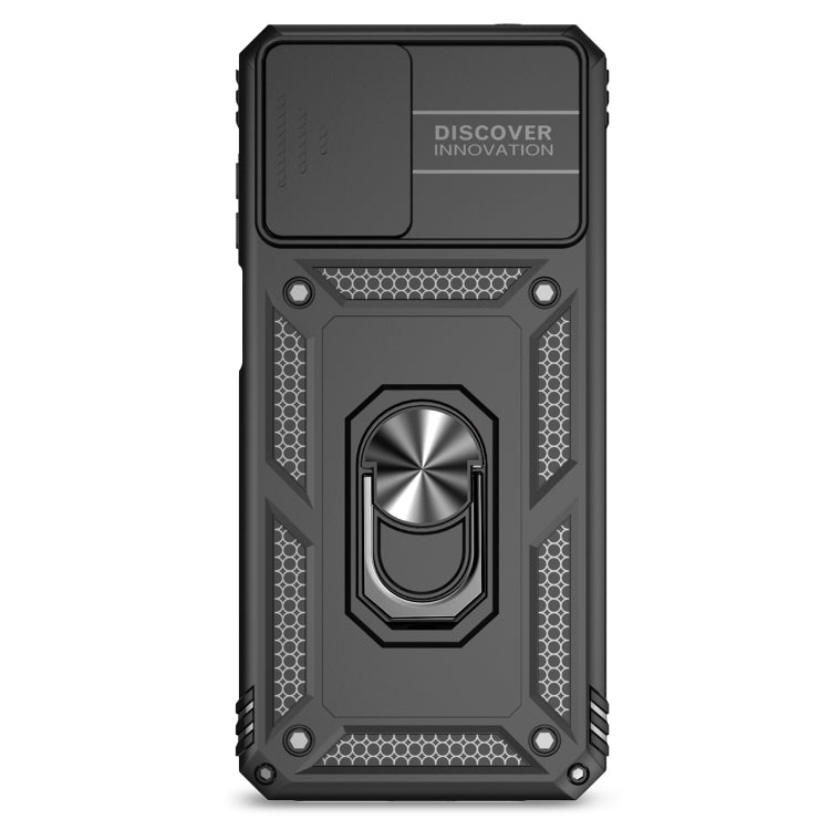 For Motorola Moto G22 5G / Moto G Play 2024 Sliding Camshield Holder Phone Case(Black) - Motorola Cases by PMC Jewellery | Online Shopping South Africa | PMC Jewellery | Buy Now Pay Later Mobicred