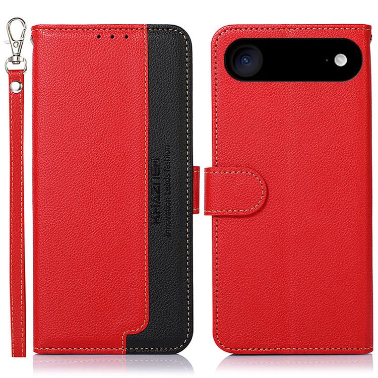 For iPhone 17 Air KHAZNEH Litchi Texture Leather RFID Phone Case(Red) - free shipping - PMc TechLife - Order now!