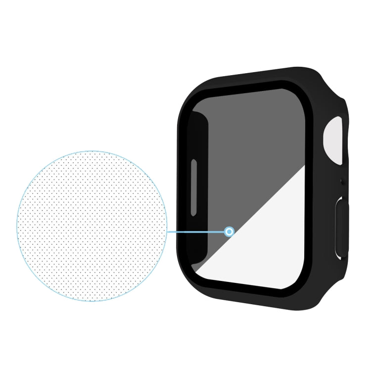 For Apple Watch Ultra 49mm Frosted PC + Anti-spy Tempered Film Integrated Watch Protective Case(Black) - free shipping - PMC Jewellery - Order now!